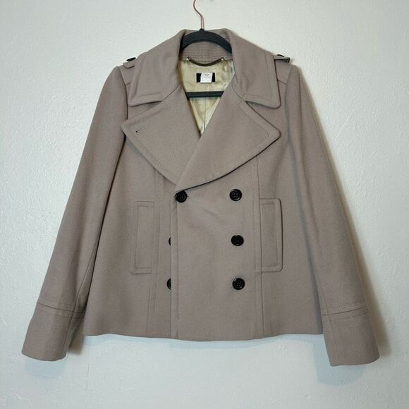 J. Crew wool tan blazer coat size 8 - Picture 1 of 9